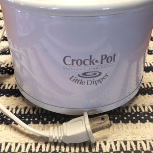 Crock•Pot Little Dipper 16 Oz. Mini Slow Cooker White Model 32041 Dip Pot